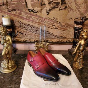 Doucal’s Men’s Dress Shoes Monk Strap